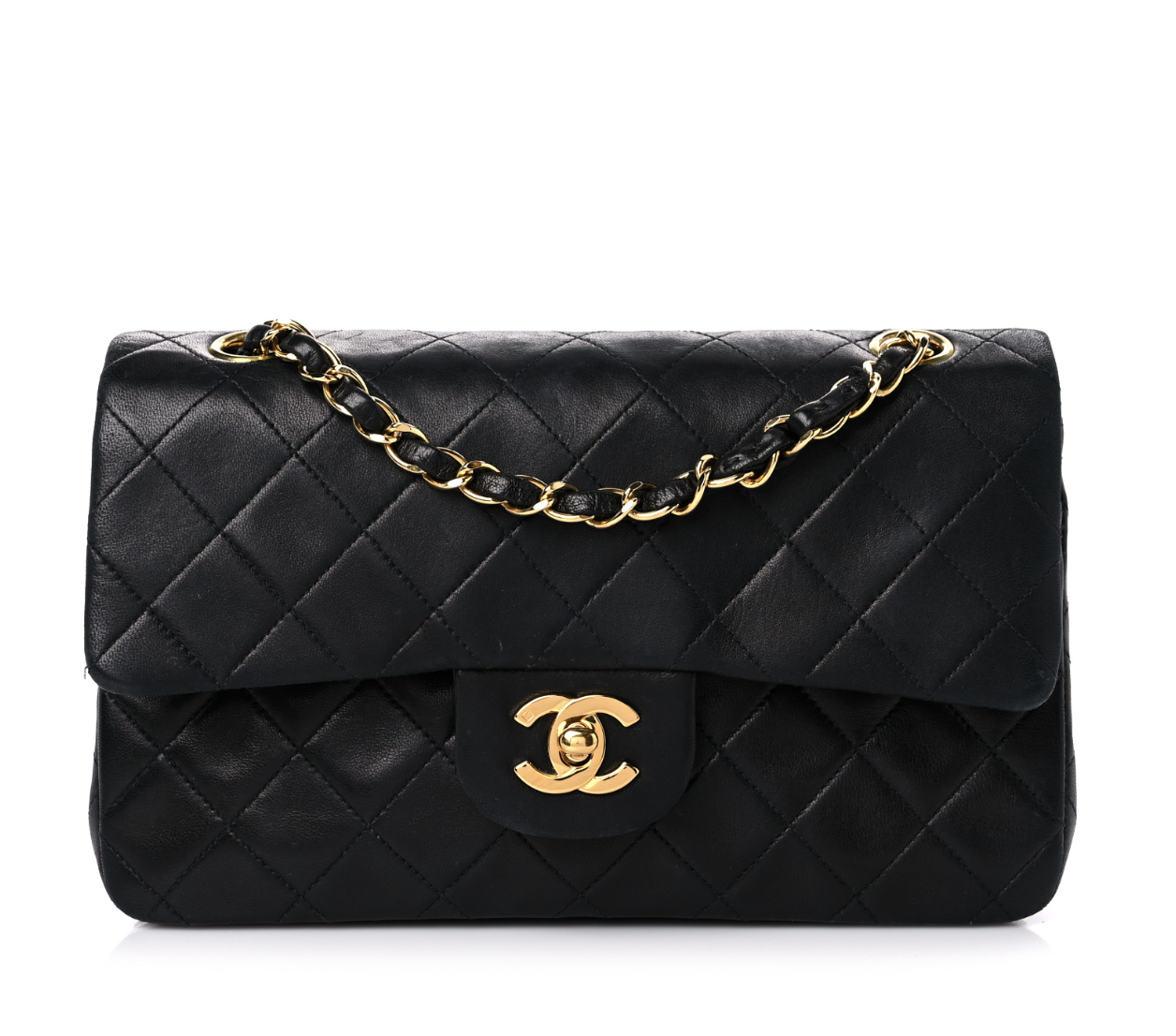 Chanel Lambskin Quilted Small Double Flap Bag