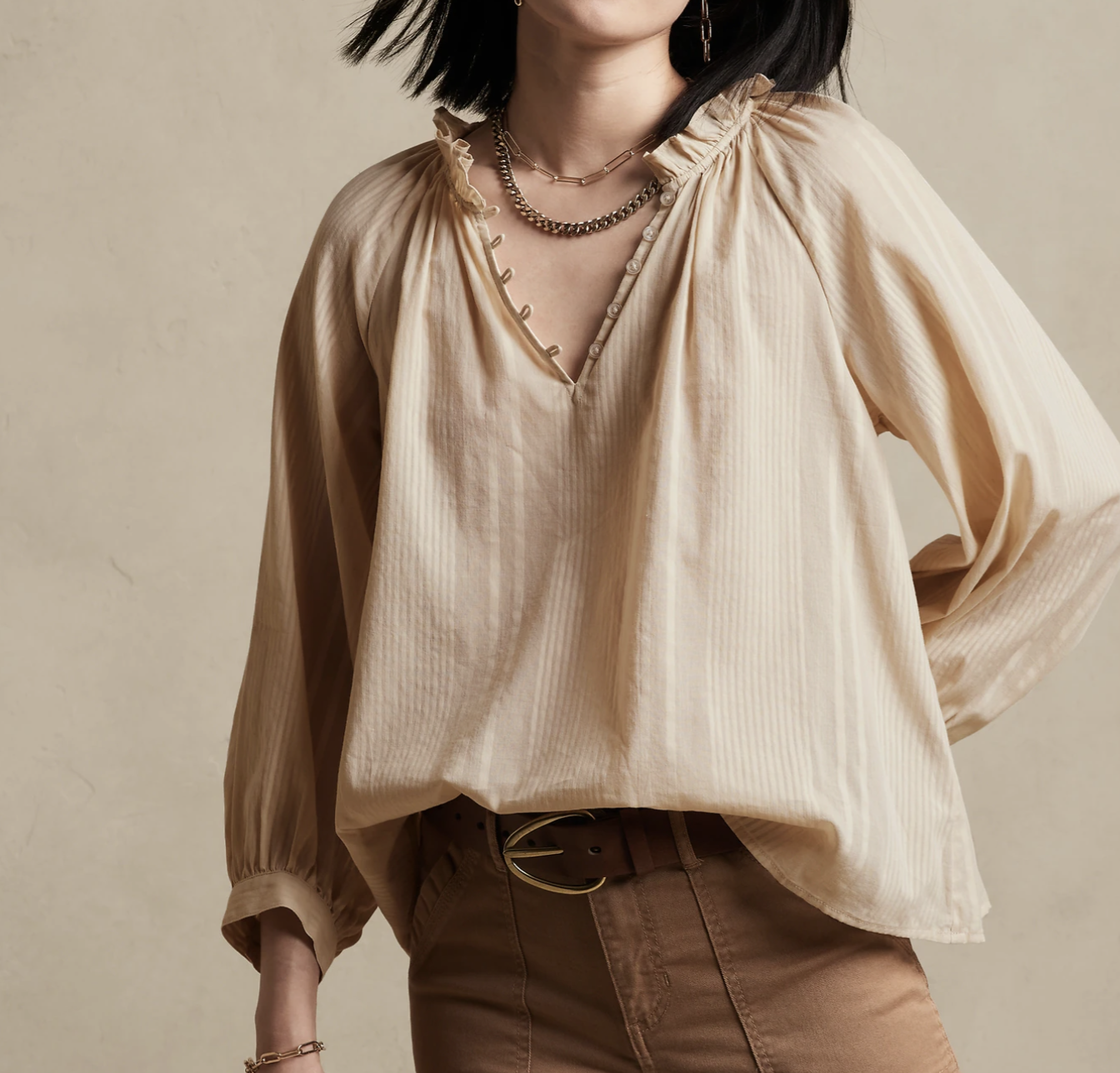 Banana Republic Factory Balloon Sleeve Blouse