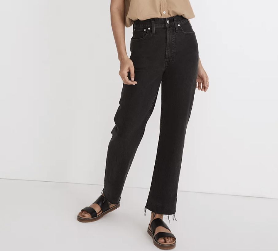 Madewell The Petite Perfect Vintage Straight Jean in Lunar Wash 