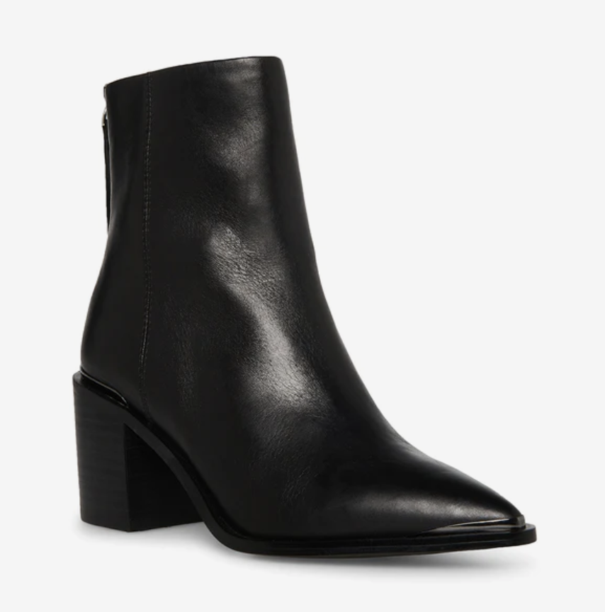 Steve Madden Amber Black Leather