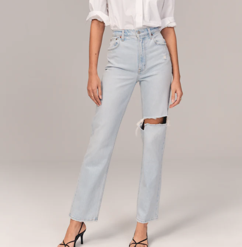 Abercrombie Ultra High Rise 90s Straight Jean