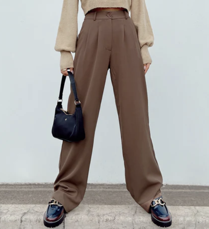 Princess Polly Archer Pants Brown