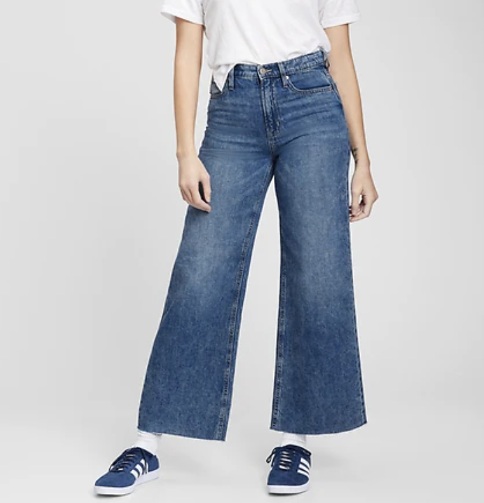 Gap Factory High Rise Wide-Leg Jeans with Washwell