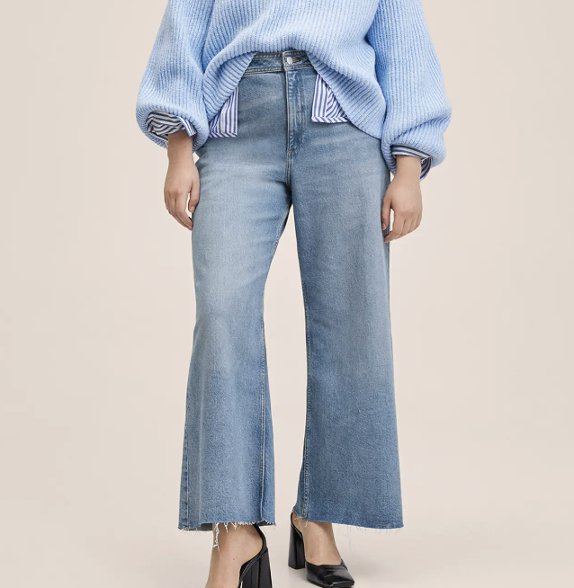 Nordstrom MANGO High Waist Culotte Jeans