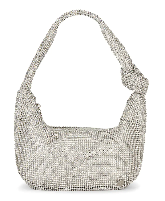 Revolve oiga berg Jessica Soft Crystal Mesh Croissant Bag