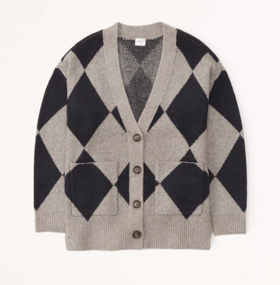 Abercrombie Fluffy Oversized Cardigan