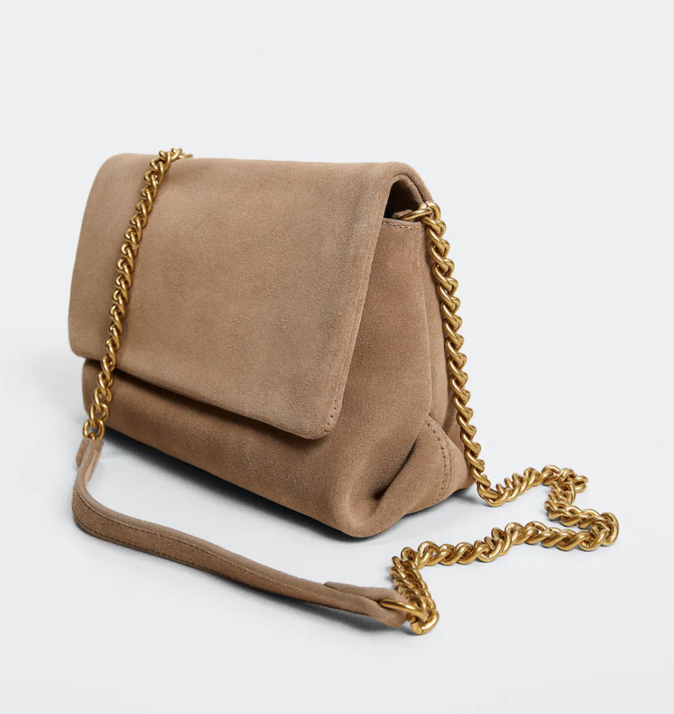 Mango Chain Leather Bag 