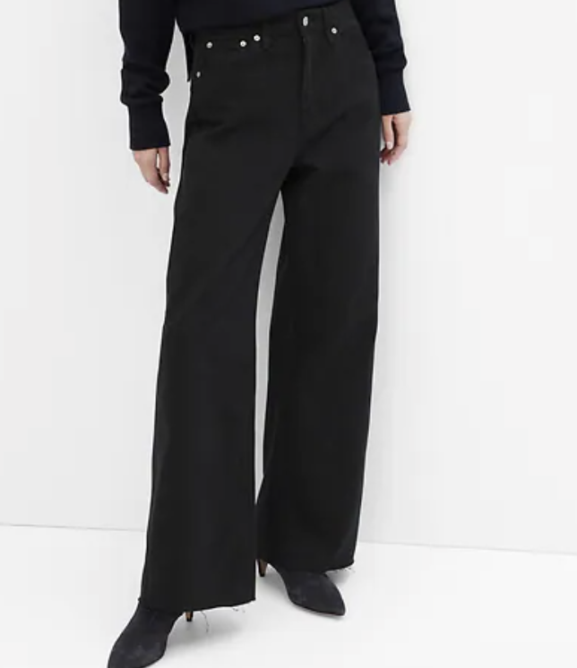 Gap Factory High Rise Wide-Leg Jeans with Washwell
