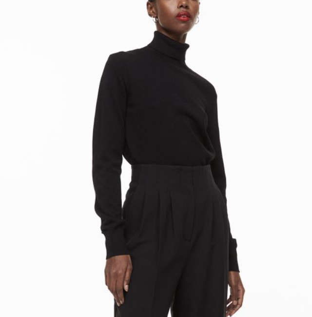 H&amp;M Fine-Knit Turtleneck Sweater