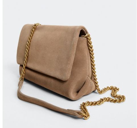 Mango Chain Leather Bag