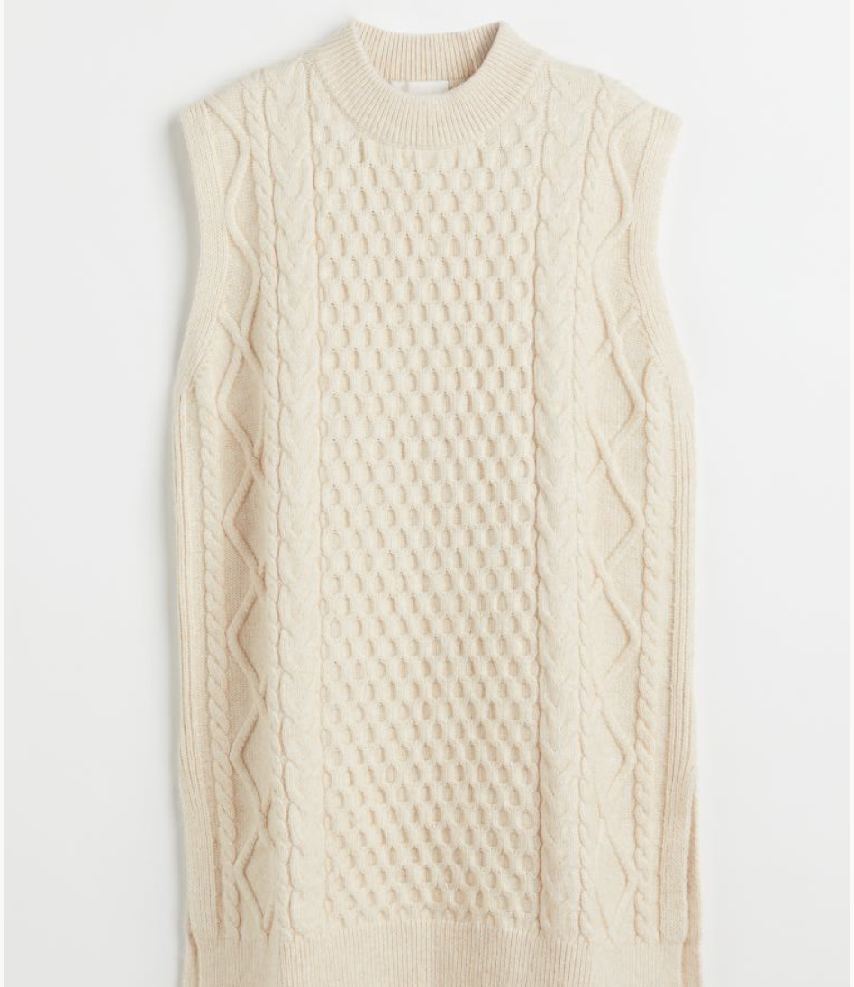 H&amp;M Cable-Knit Sweater Vest