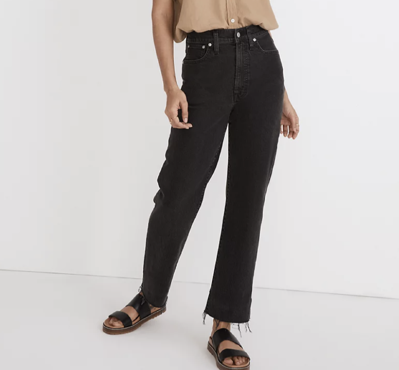 Madewell The Petite Perfect Vintage Straight Jean in Lunar Wash