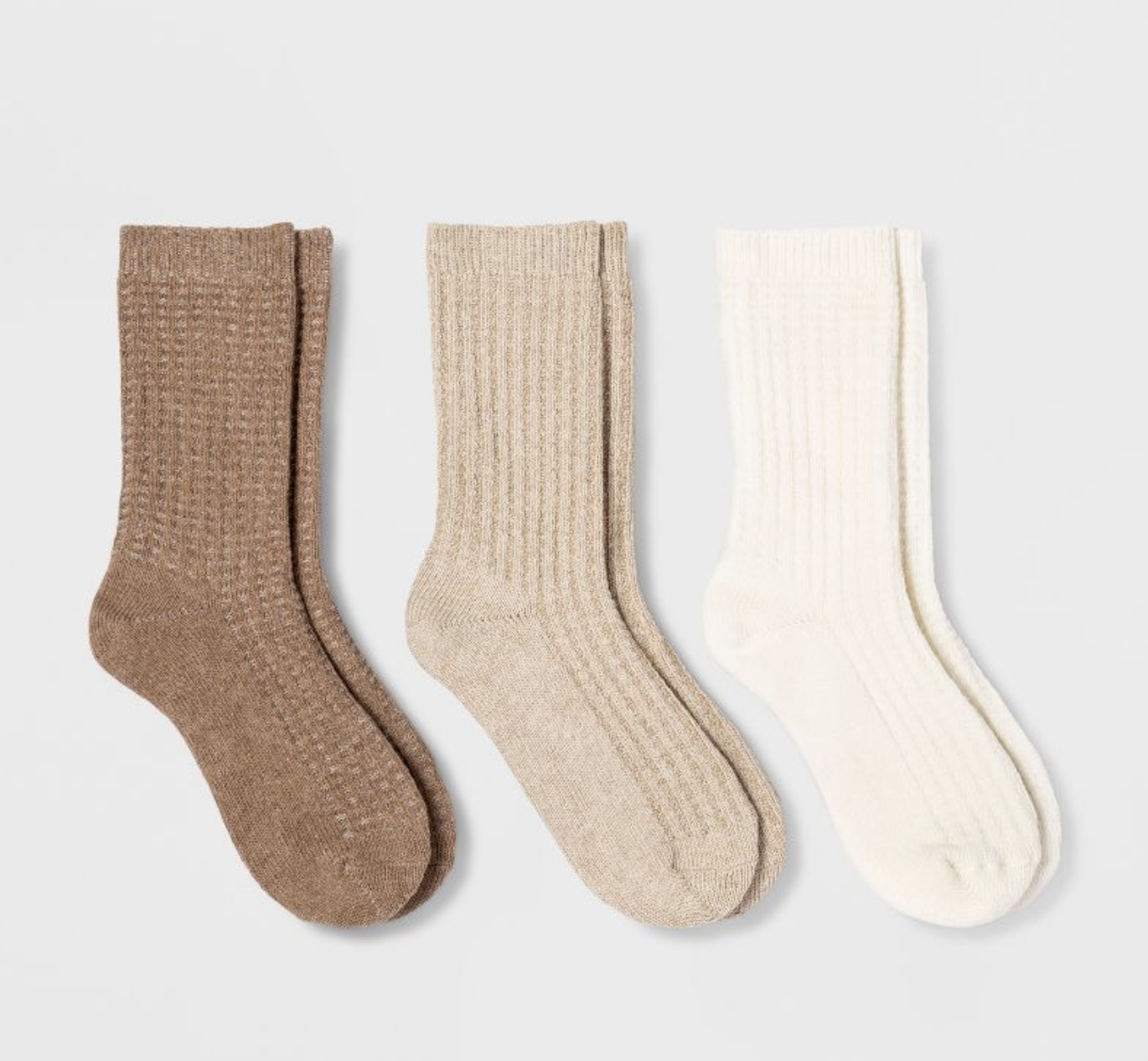 Target Universal Thread Women's 3pk Waffle Crew Socks 