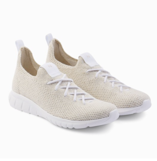 Nisolo Women's Athleisure Eco-Knit Sneaker Linen