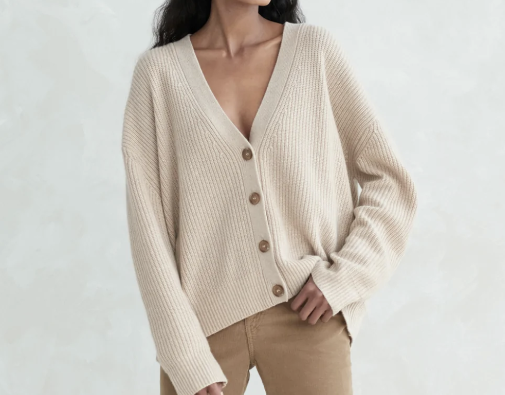Jenni Kayne Cropped Cashmere Cocoon Cardigan 