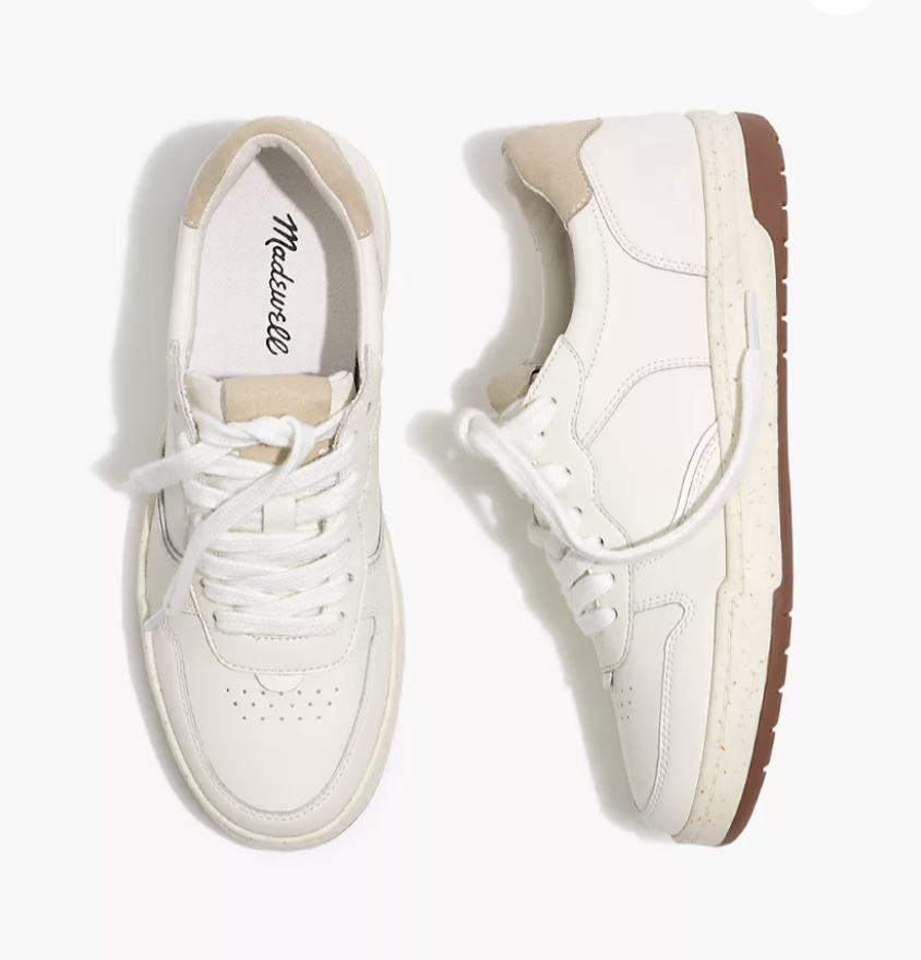 Madewell Court Sneakers in White Leather
