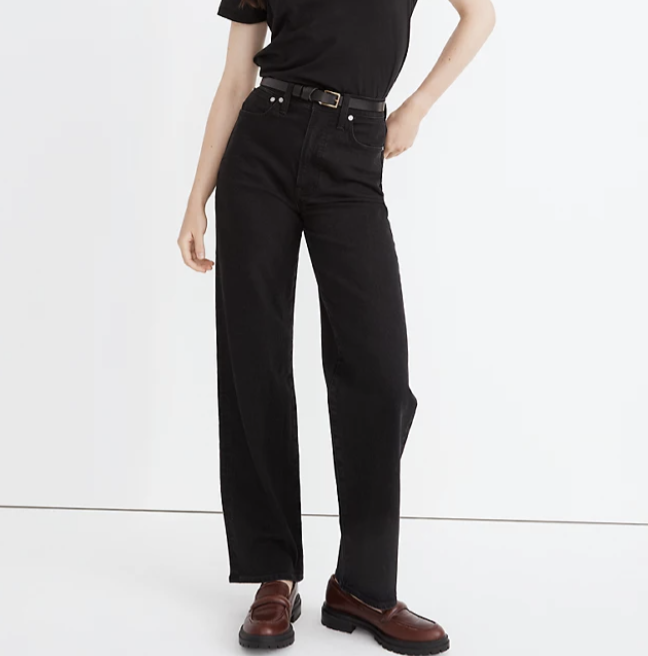 Madewell The Petite Perfect Vintage Wide-Leg Jean in Belmere Wash