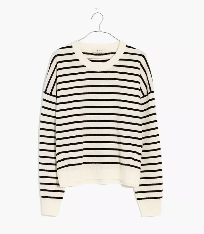 Madewell (Re)sponsible Cashmere Relaxed Sweater in Stripe