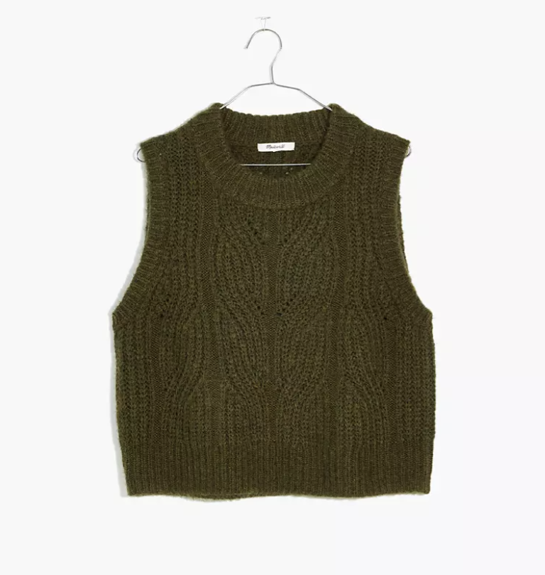 Madewell Pointelle Knowe Sweater Vest