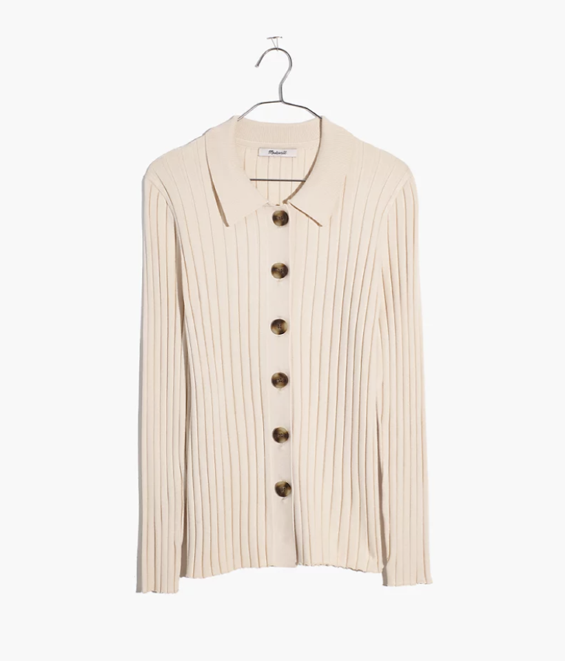 Madewell Polo Cardigan Sweater