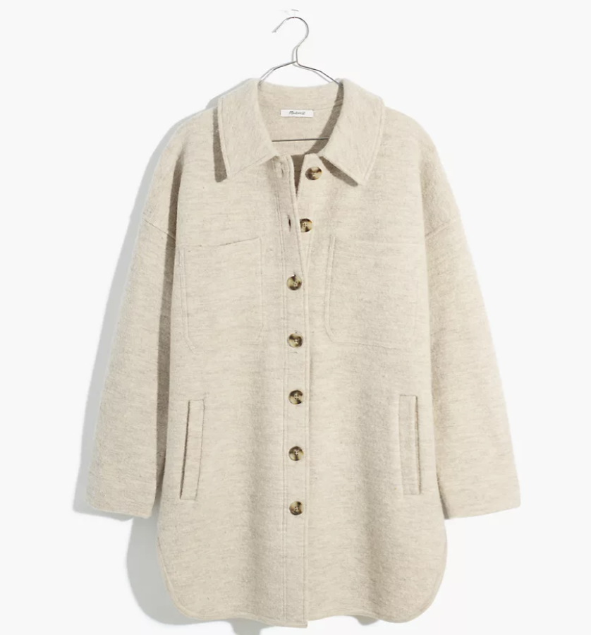 Madewell (Re)sponsible Boiled Wool Sweater Jacket