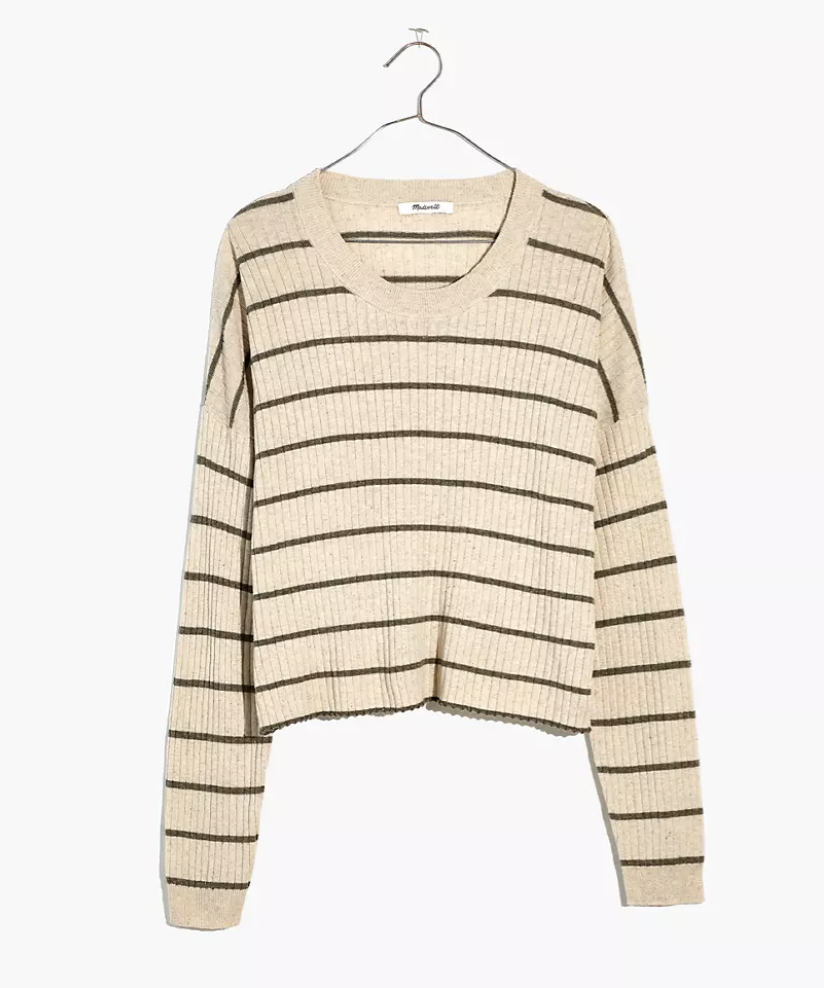 Madewell Lawson Crop Pullover Sweater