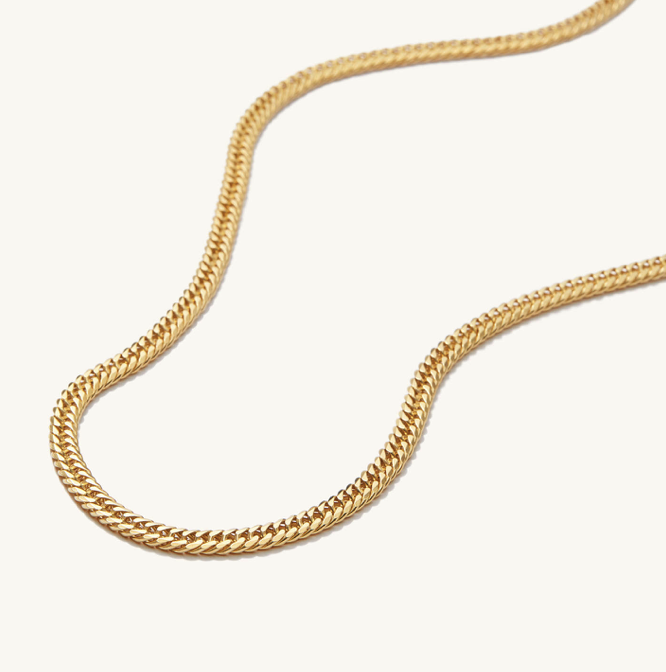 Double Curb Chain Necklace