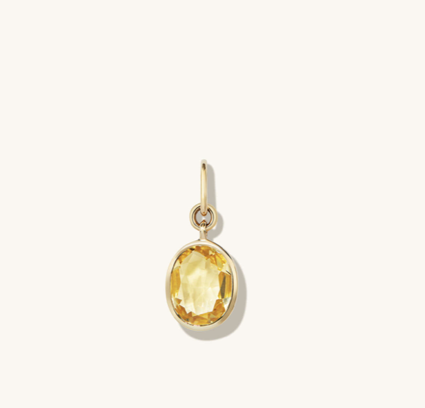 Heirloom Charm Pendant Honey Quartz