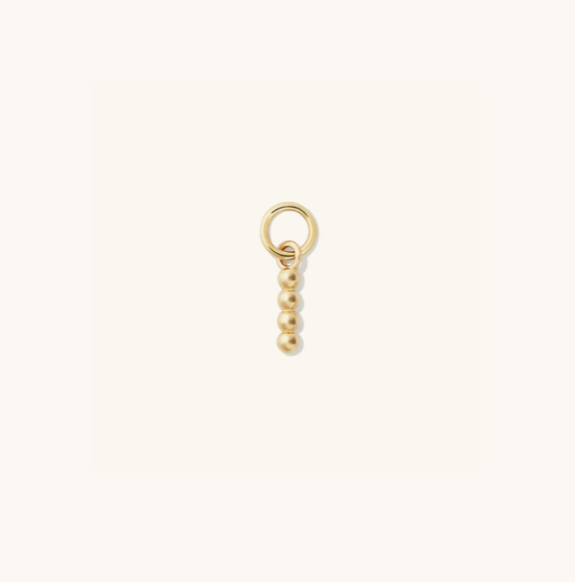 Single Beaded Hoop Charm