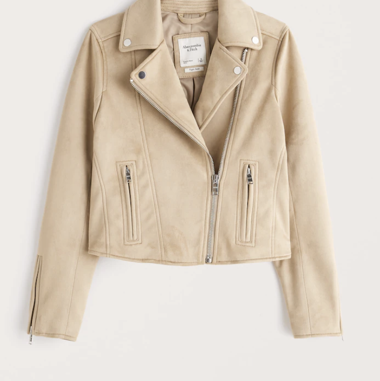 Abercrombie Vegan Leather Moto Jacket