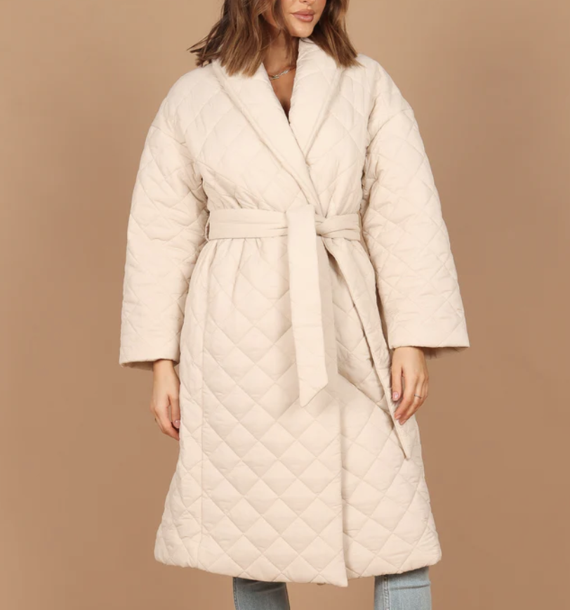 Petal &amp; Pup Farrah Quilted Long Coat