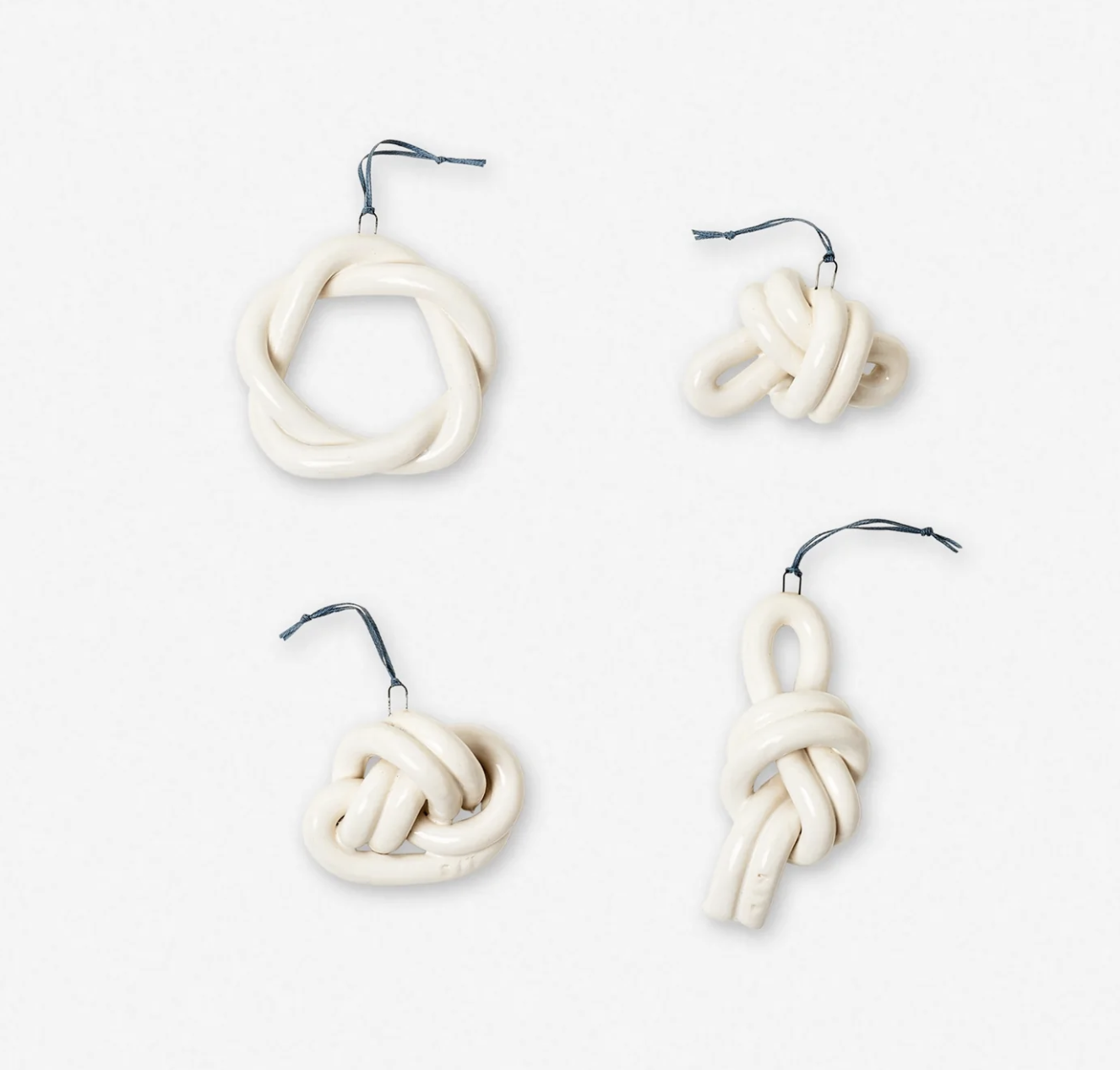 Lulu and Georgia Ceramics Marin Ornaments (Set of 4)