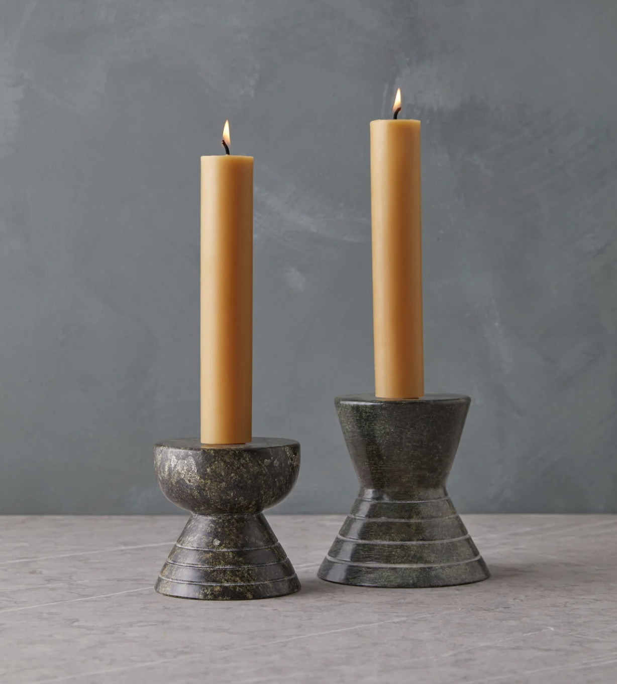 Lulu and Georgia Columns Taper Candles (Set of 2)