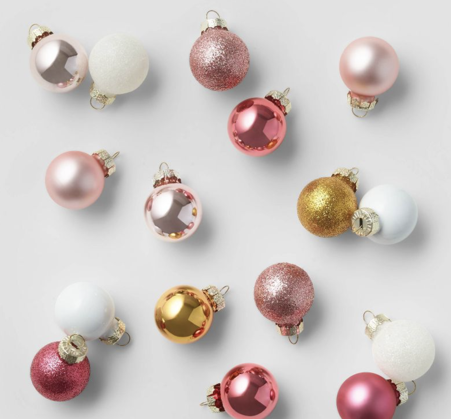 Target Wondershop 16ct Mini Glass Ball Christmas Tree Ornament Set 