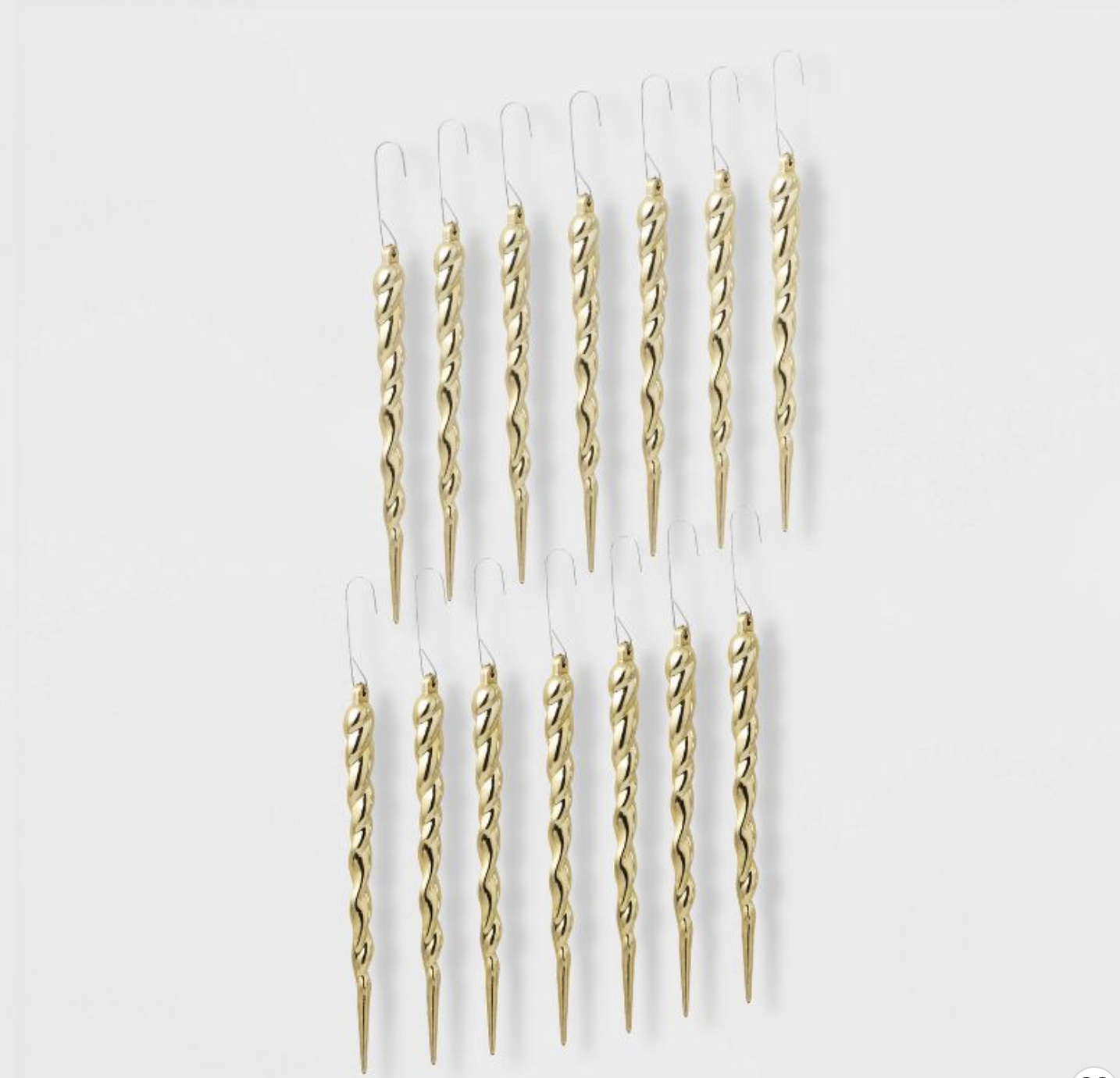 Target Wondershop 14ct Glitter Icicle Christmas Ornament Set