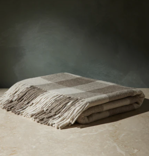 Lulu and Georgia Recycled Wool Throw by Tartan Blanket Co
