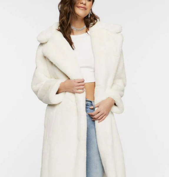 Forever 21 Faux Fur Belted Coat