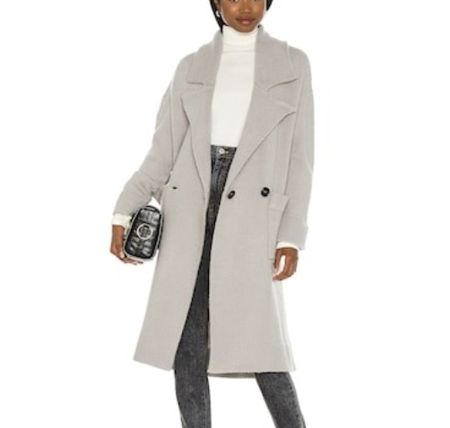 Revolve Show Me Your Mumu Melrose Sweater Jacket in Grey Knit