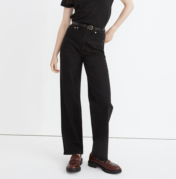 Madewell The Petite Perfect Vintage Wide-Leg Jean in Belmere Wash