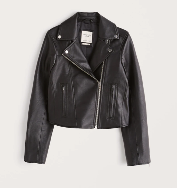 Abercrombie Vegan Leather Moto Jacket