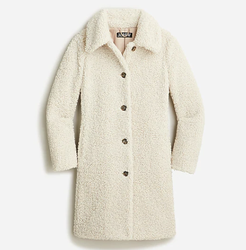 J. Crew Teddy Sherpa Lady Coat