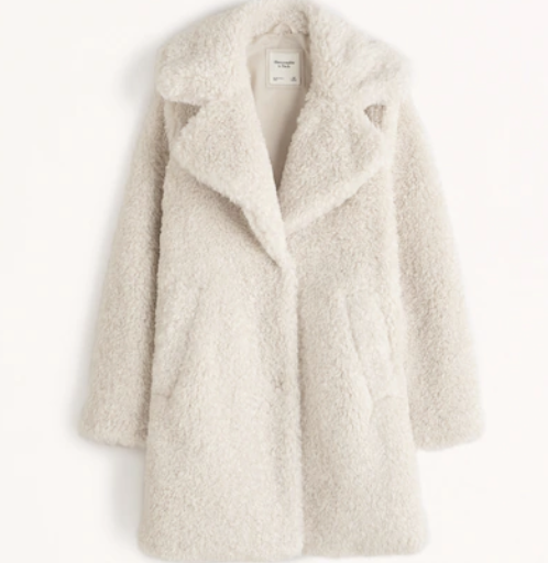 Abercrombie A&amp;F Teddy Mid Coat
