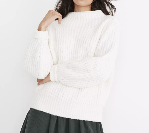 Madewell Loretto Mockneck Pullover Sweater