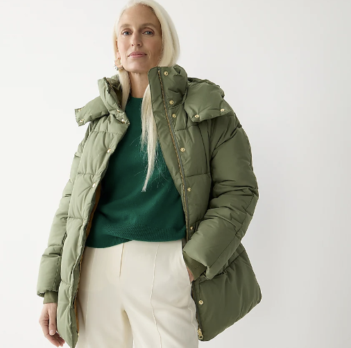 J. Crew New Chateau Puffer Coat