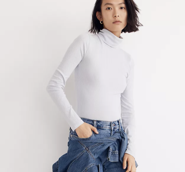 Madewell Ribbed Turtleneck Top