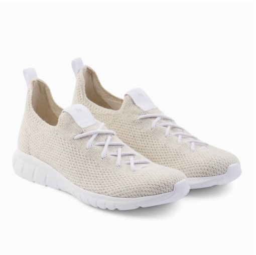 Nisolo Women's Athleisure Eco-Knit Sneaker Linen