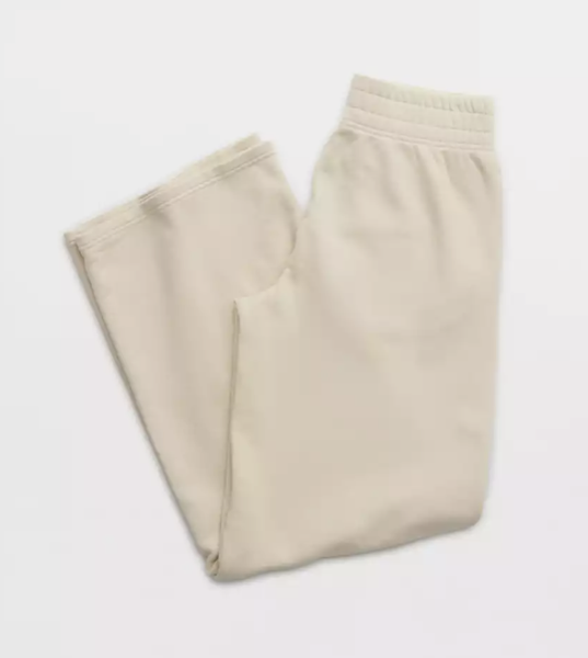 Aerie OFFLINE By Aerie Throw-Back Fleece Wide Leg Pant
