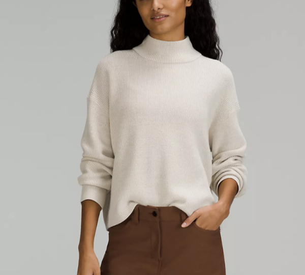 Lululemon Merino Wool-Blend Ribbed Turtleneck Sweater