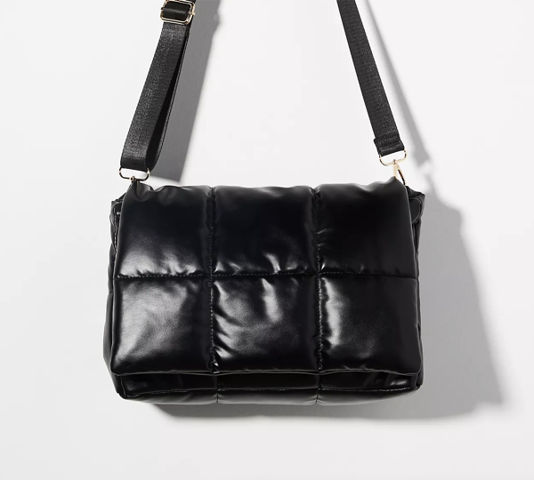 Anthropologie Edison Foldover Puffy Clutch