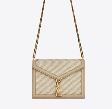 YSL Cassandra Medium Chain Bag in Canvas